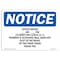 Signmission OSHA Notice Sign, 5" Height, Pm (Closed For Sign, 7" X 5", Landscape OS-NS-D-57-L-16939 - alternate 1